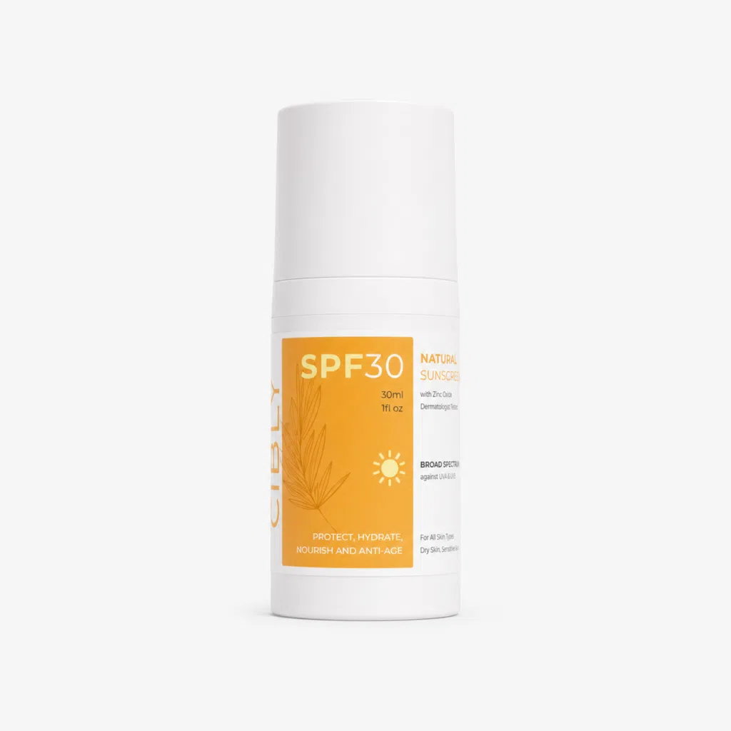 Слънцезащитен крем за лице – лека формула без бели следи, SPF 30