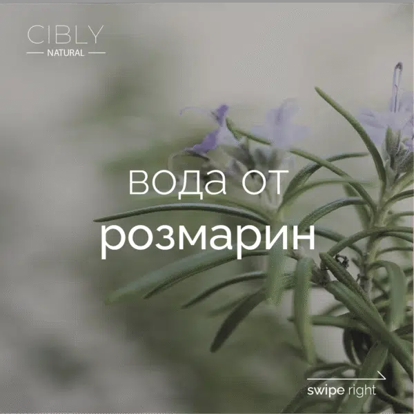 Флорална вода от Розмарин за грижа за скалпа
