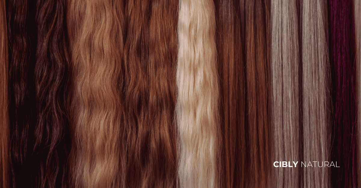 Структура на косъма и различни типове коса – образователна диаграма