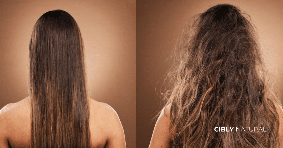 Структура на косъма – здрава срещу суха коса под микроскоп