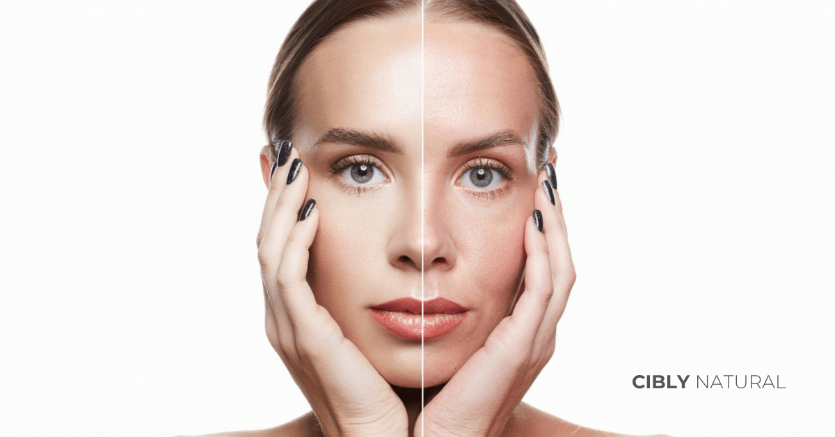 Зачервена суха атопична кожа преди и след натурална грижа с крем