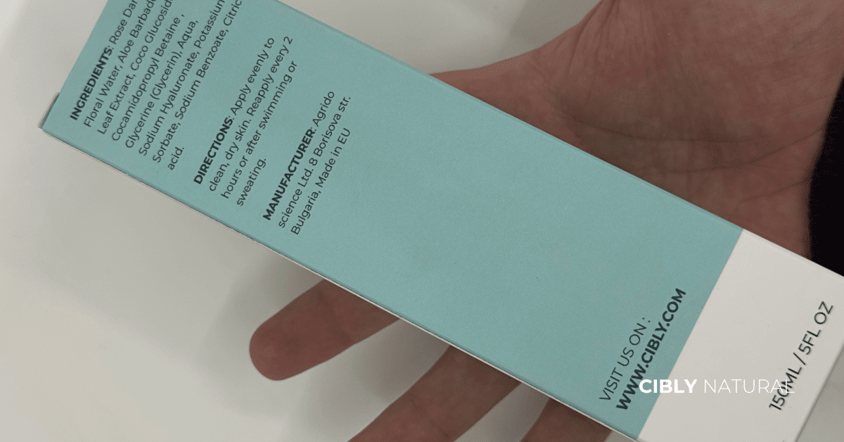 INCI листа на козметичен продукт с маркирани комедогенни съставки за акнеична кожа