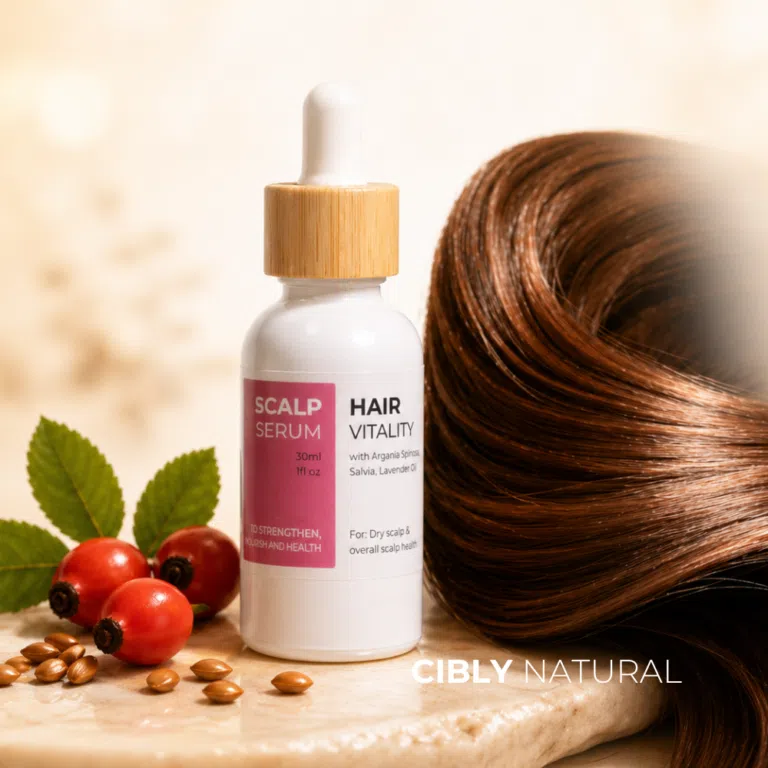 Течен витамин Е нанасян на скалп за растеж и здравина на косата – природна грижа