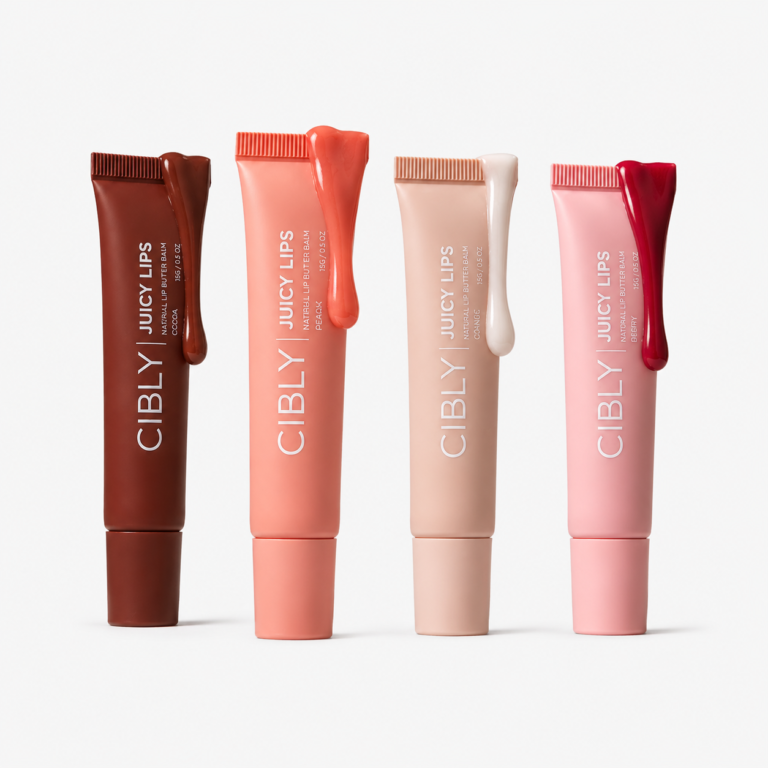 Комплект балсами за устни Juicy Lips Cibly с хиалуронова киселина в четири цвята