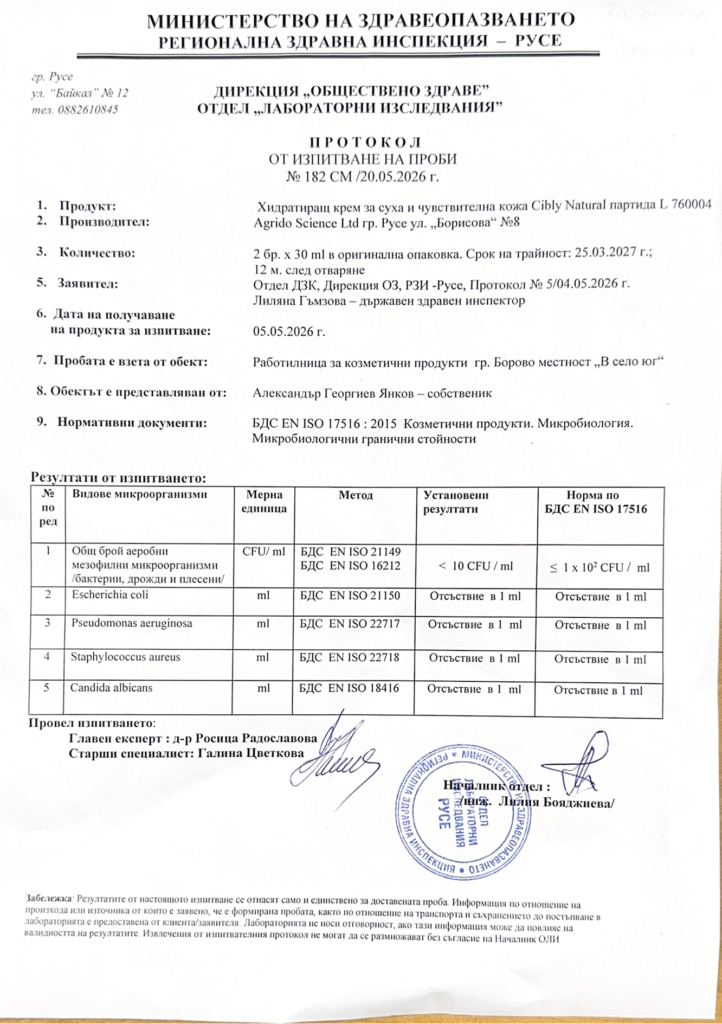 Протокол от проверка на РЗИ